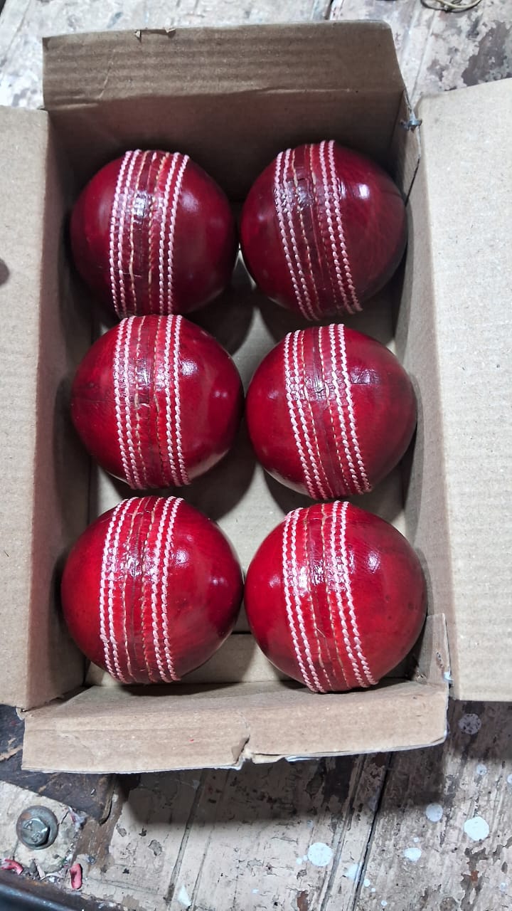 Tournament Red Leather Ball
