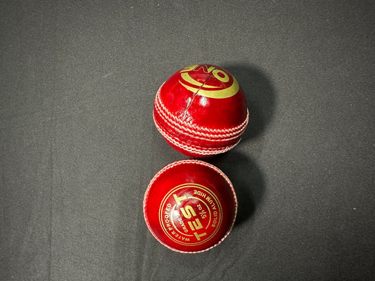 Test Red Leather Ball