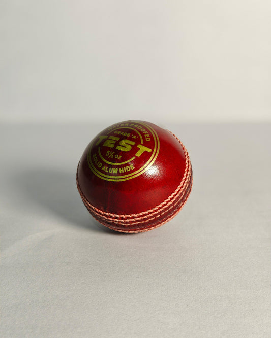 Test Red Leather Ball