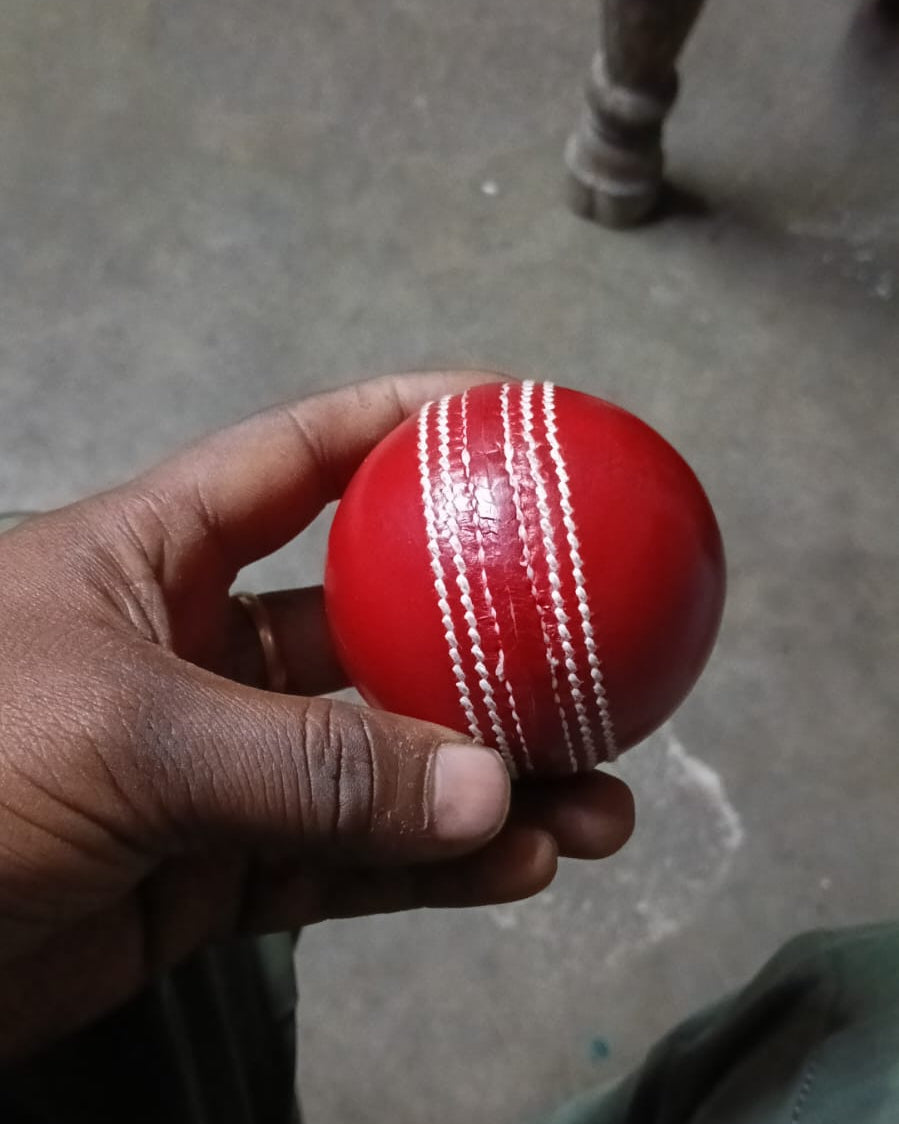 Tournament Red Leather Ball