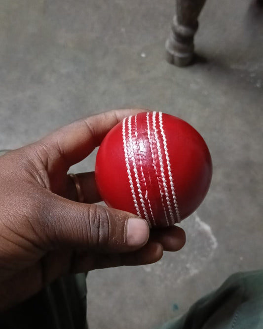 Tournament Red Leather Ball