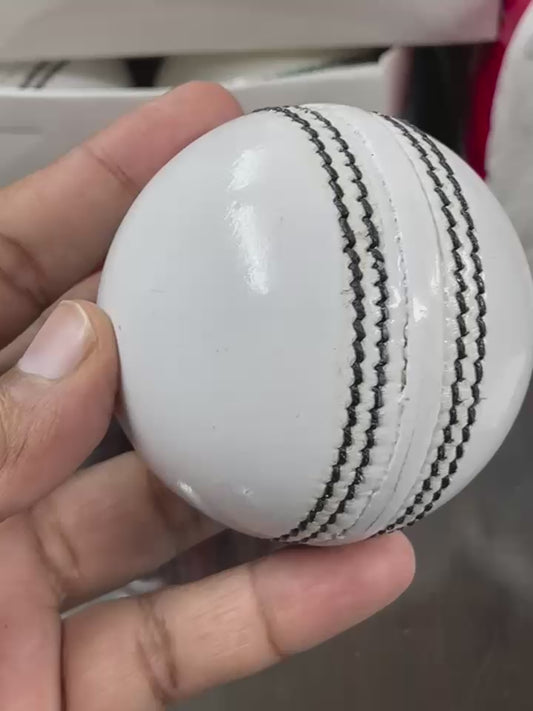 Test White Leather Ball