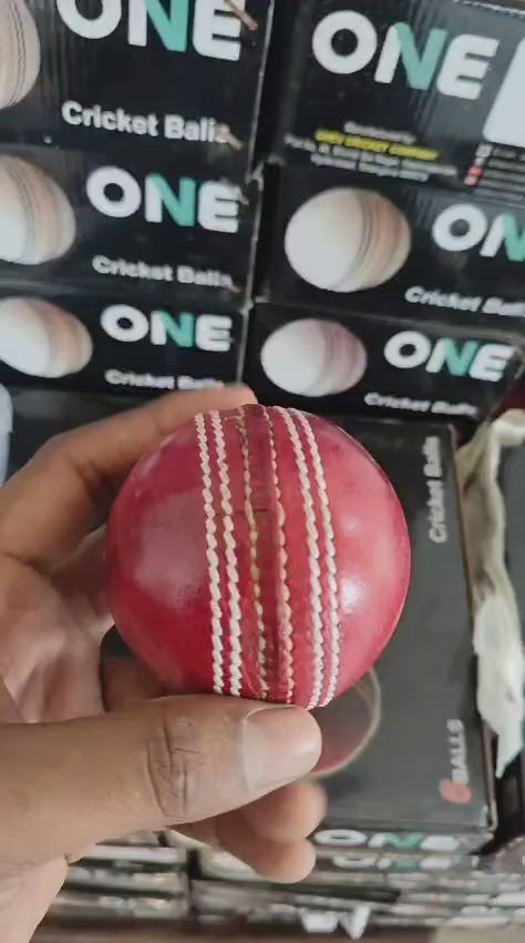 Test Red Leather Ball